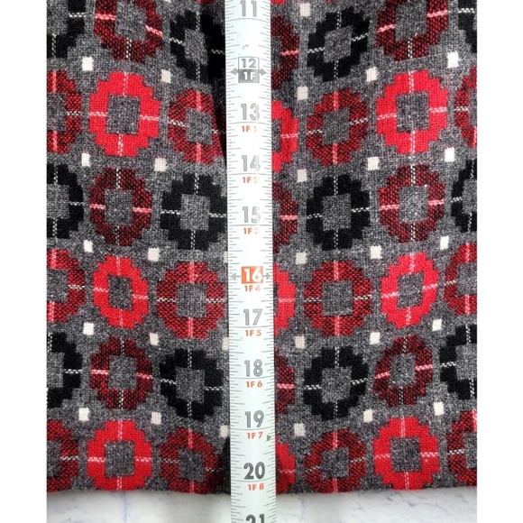 Talbots Womens Wool Blend Mini Skirt Size 4 Multicolor Academia Preppy Geo - Picture 8 of 9